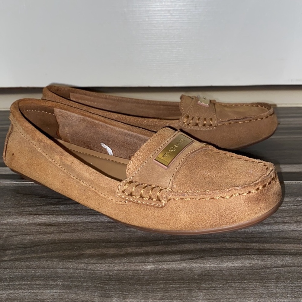 Tahari Marilu Suede Driving Loafer Moccasin
